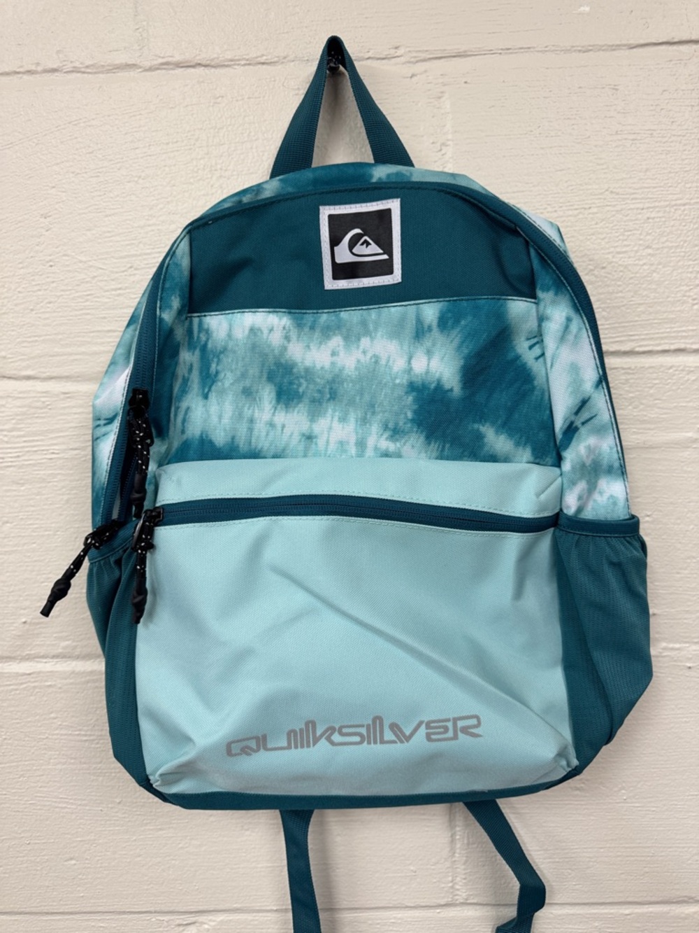Quiksilver Teal Tie-Dye Backpack - Light Teal & Deep Teal